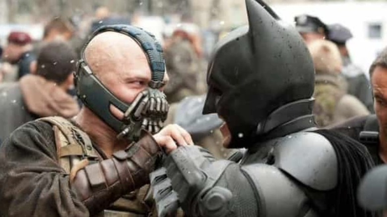 Bane and Batman face off