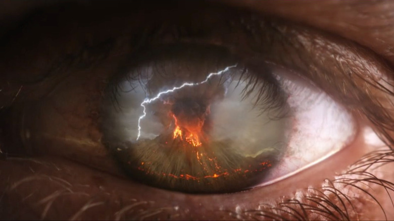 Mount Doom in Sauron's eye