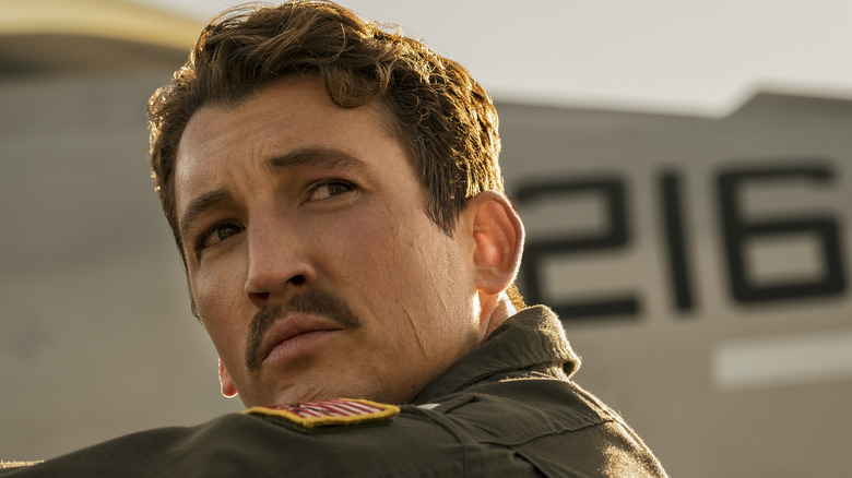 Miles Teller as Rooster in Top Gun: Maverick