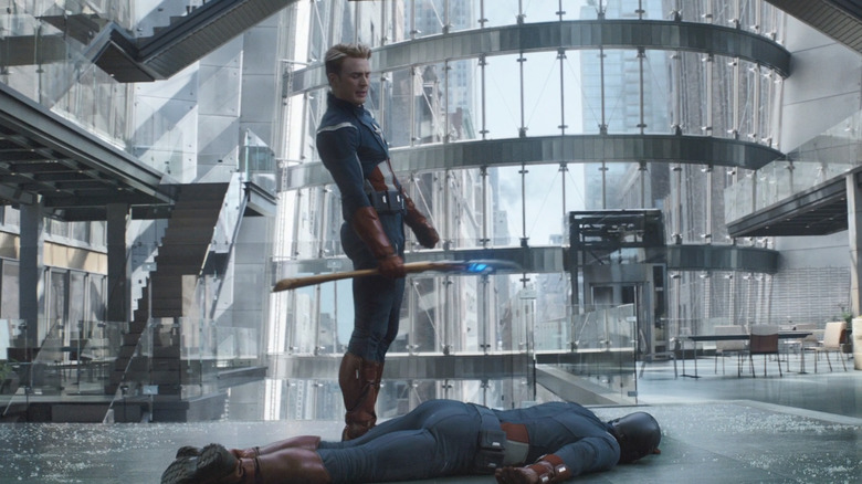 Captain America admires America's ass in "Avengers: Endgame."
