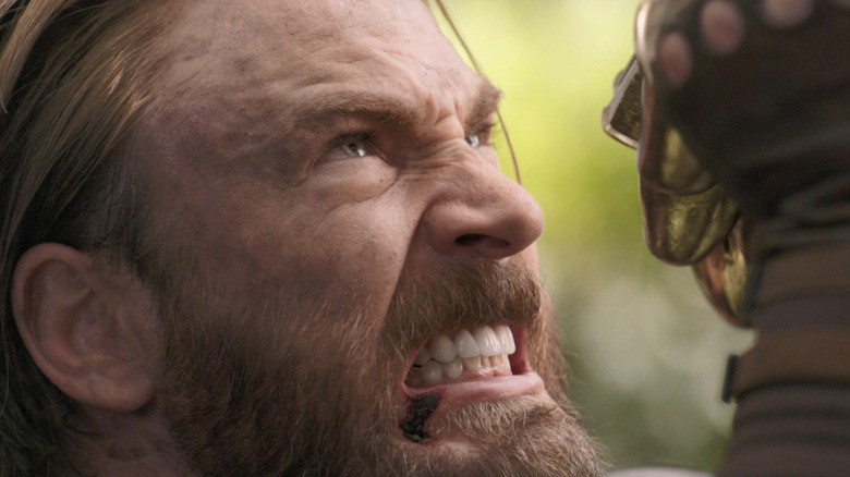 Steve stands his ground against Thanos in "Avengers: Infinity War."