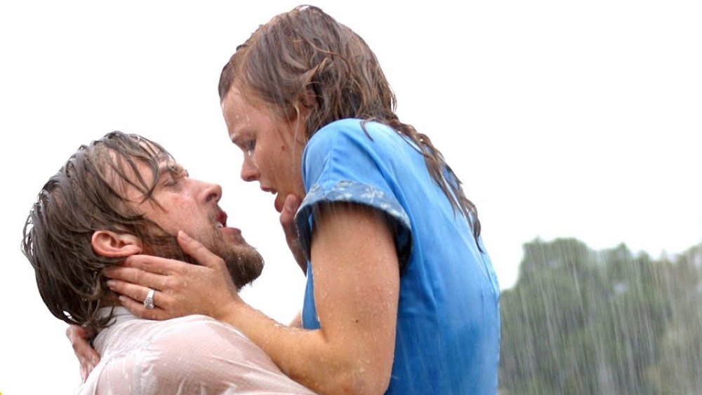 The Notebook's rainy kiss is the stuff of legend