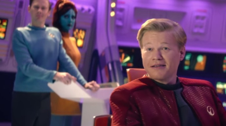 Plemons smiling USS Callister