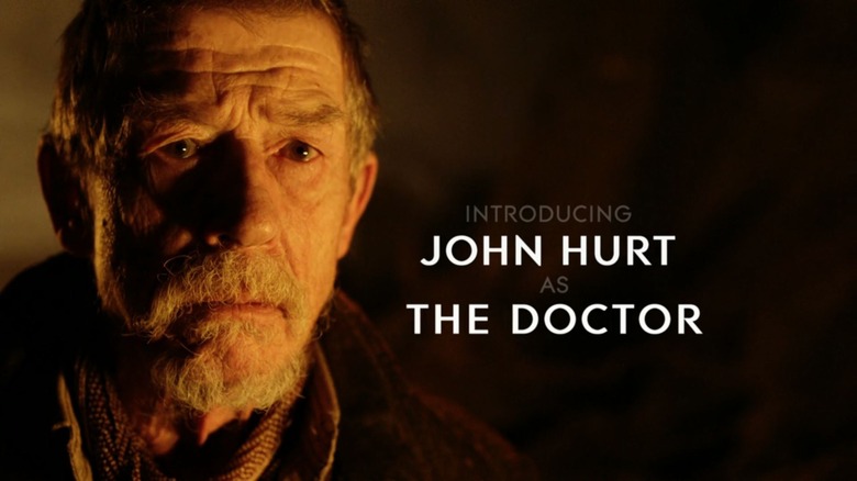 John Hurt becomes the Doctor