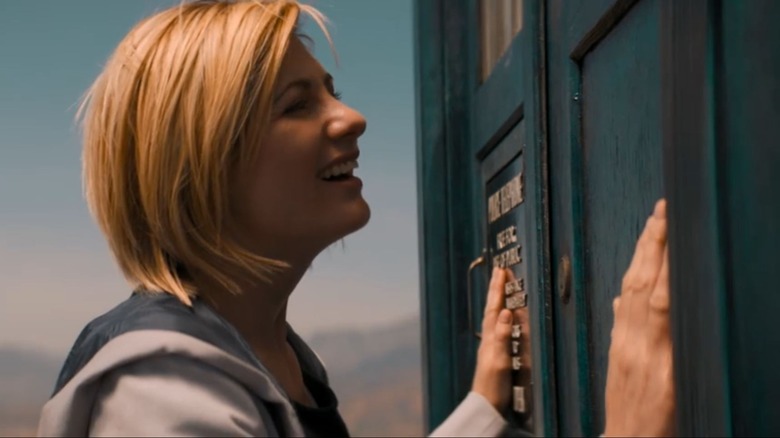 The Thirteenth Doctor with the TARDIS