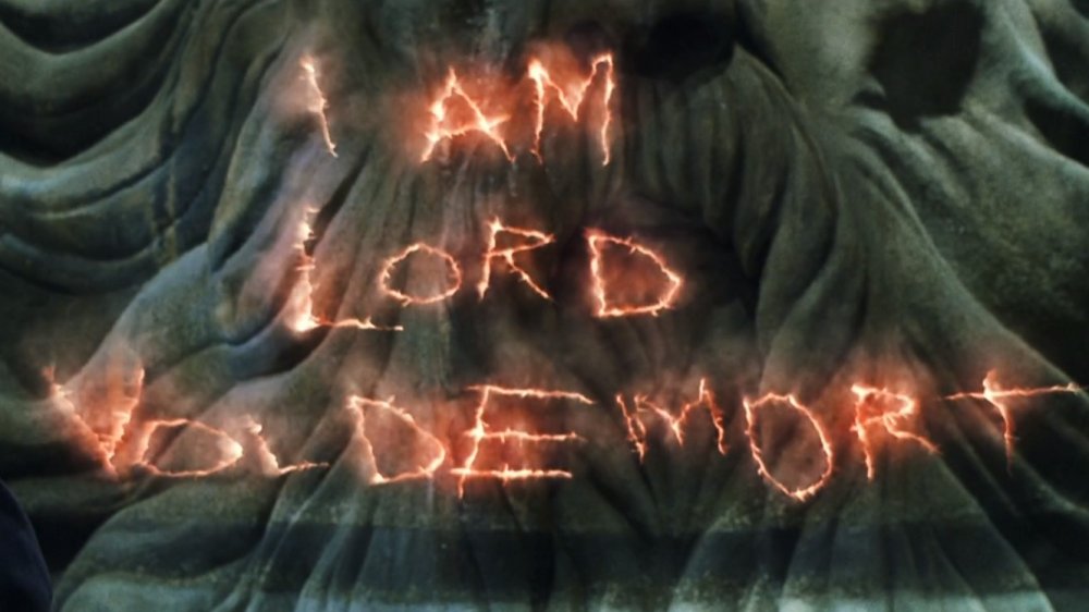 Tom Marvolo Riddle reveals himself as Voldemort in Harry Potter and the Chamber of Secrets
