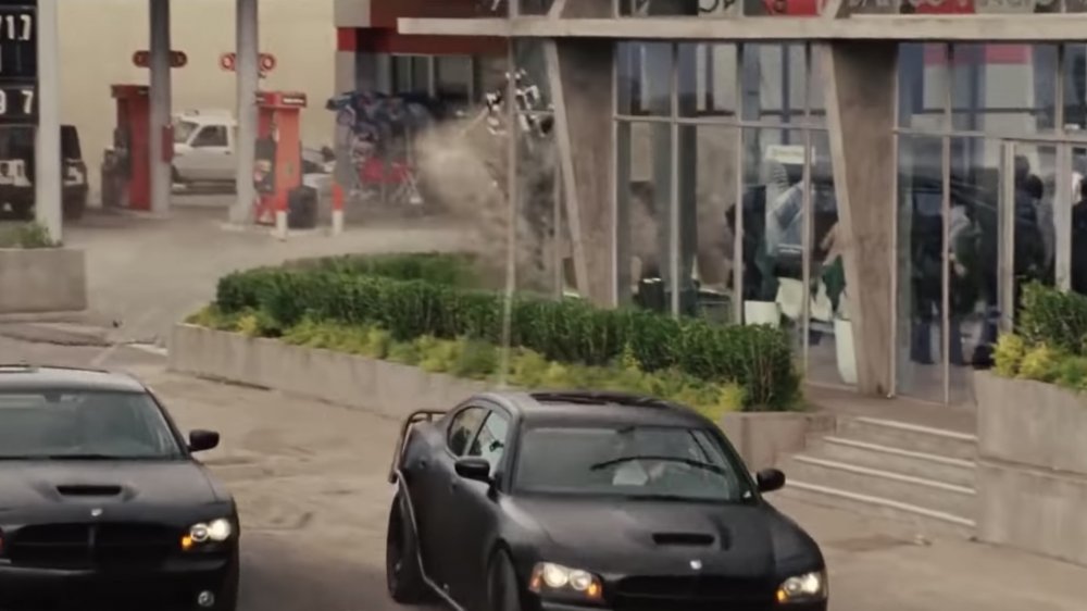 The bank vault chase from Fast Five