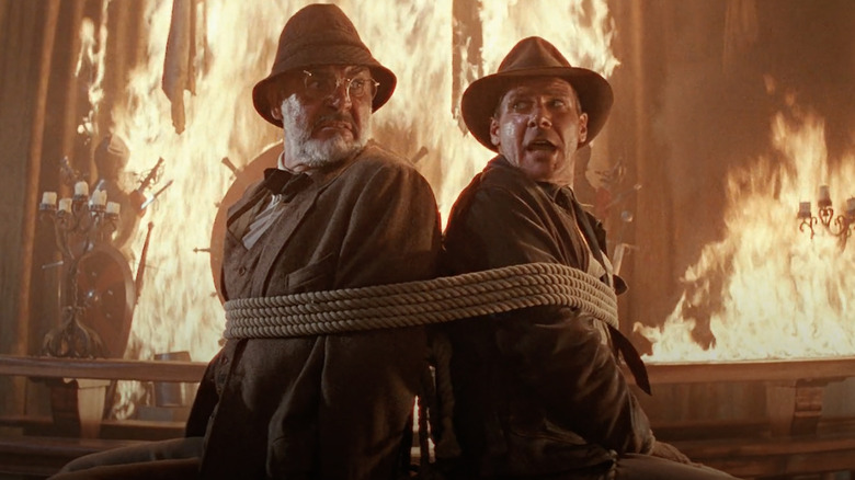 Harrison Ford and Sean Connery in Indiana Jones and The Last Crusade