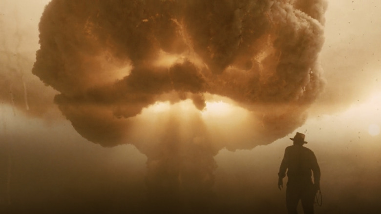 Indiana Jones survives an atomic bomb