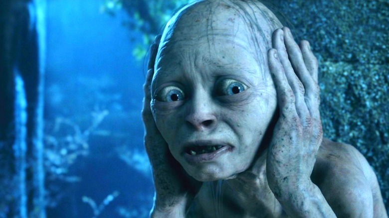 Gollum holds his ears