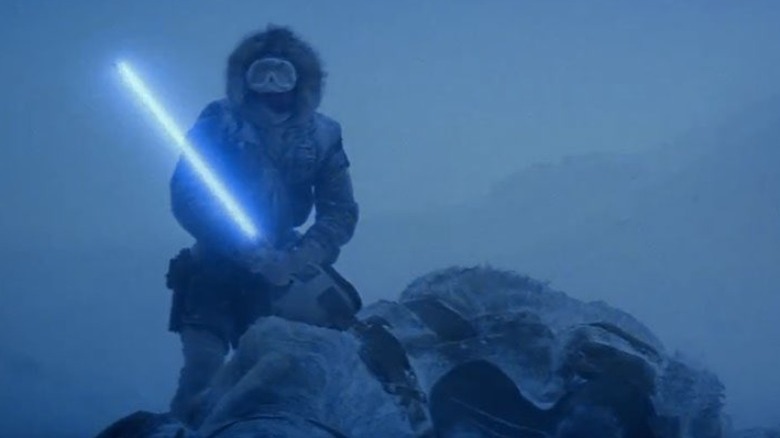 Han Solo cutting open tauntaun