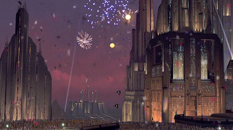 Coruscant celebrating