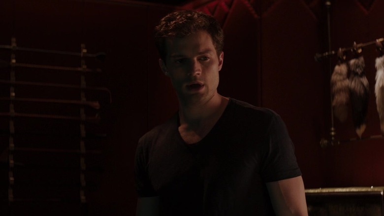 Christian Grey looking intense in Fifty Shades of Grey