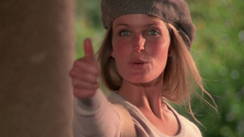 Bo Derek giving thumbs up