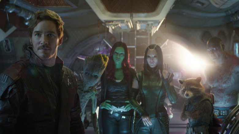 The Guardians of the Galaxy in Avengers: Infinity War