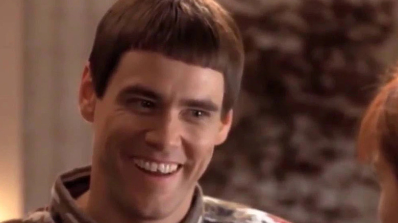 Jim Carrey plays Lloyd in Dumb and Dumber