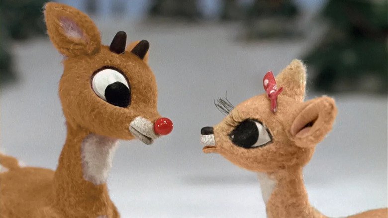 Rudolph the Red-Nose Reindeer's Rudolph and Clarice young smiling