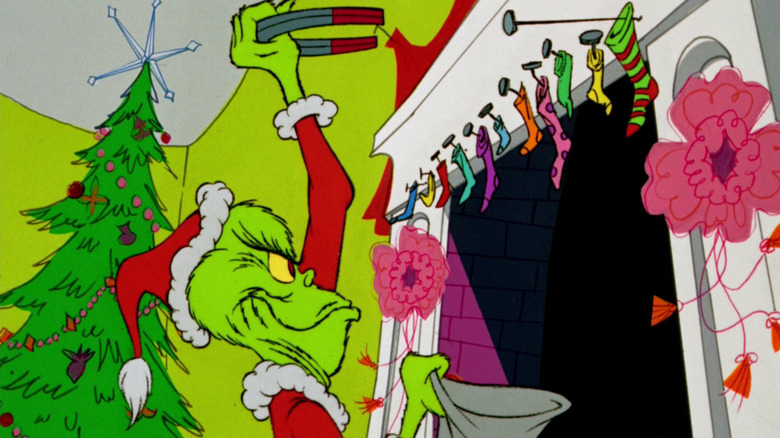 How the Grinch Stole Christmas!' Grinch near fireplace