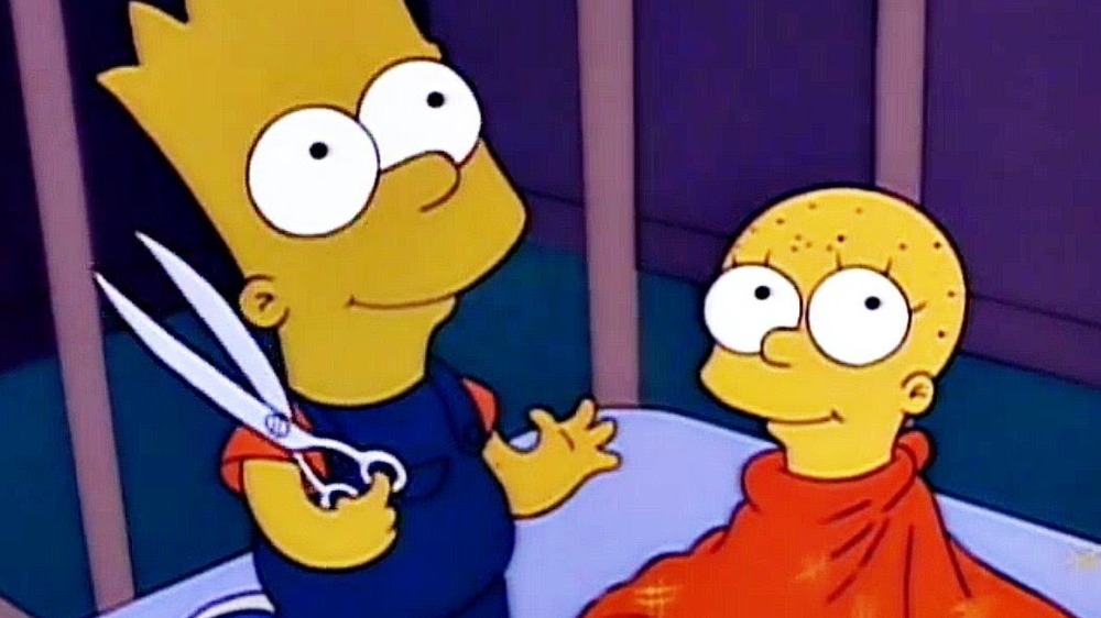 Baby Lisa and little Bart in "Lisa's First Word" on The Simpsons