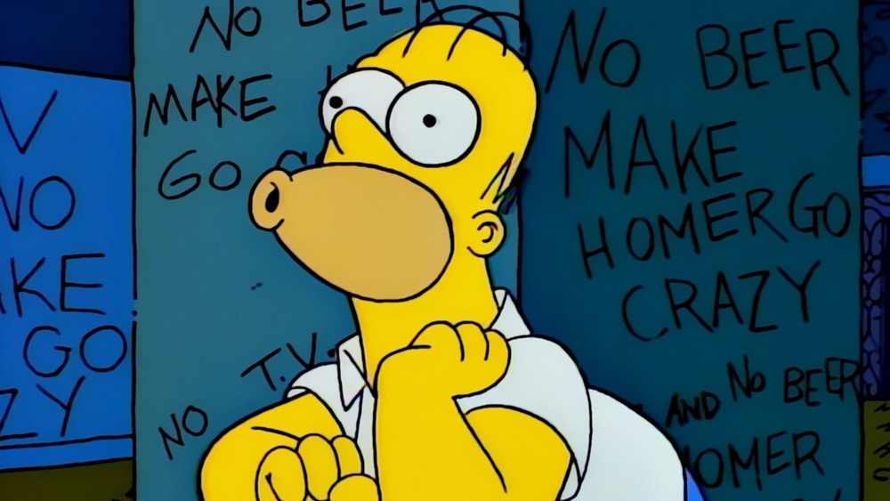 Homer Simpson parodying The Shining in "Treehouse of Horror V" on The Simpsons