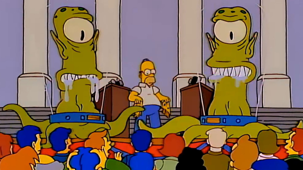 Kang and Kodos in "Treehouse of Horror VII" on The Simpsons