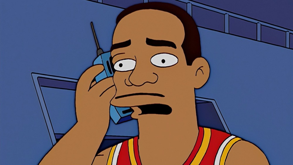 LeBron James in "Homer and Ned's Hail Mary Pass" on The Simpsons