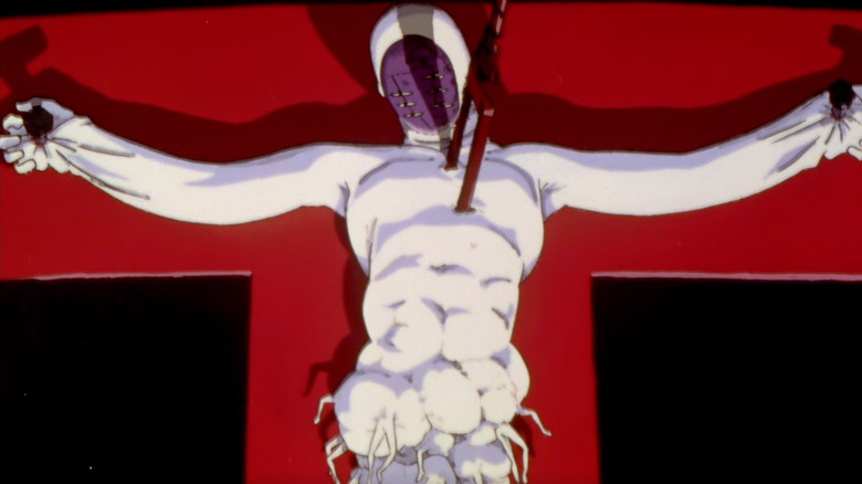 Lilith crucified in Nerv HQ