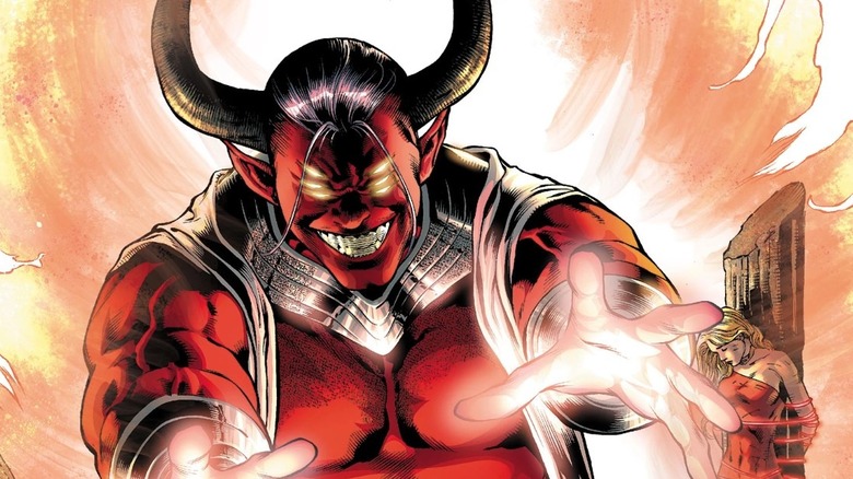 Trigon smiling evilly