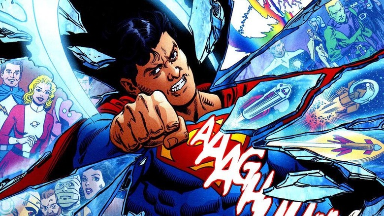 Superboy-Prime "punches" reality