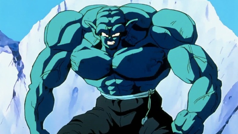 Garlic Jr. in Dragon Ball Z: Dead Zone (1989) transfomed into his final muscular form.