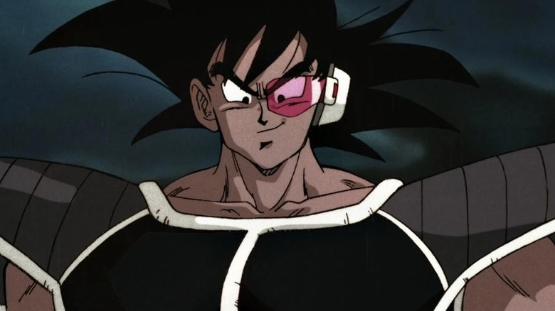 Tullece in Dragon Ball Z: The Tree of Might (1990) smiling at his enemies.