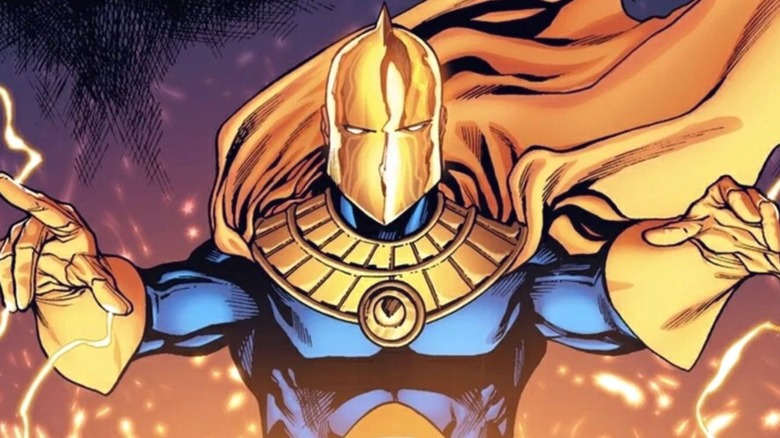 Kent Nelson as Doctor Fate crackling with magical energy