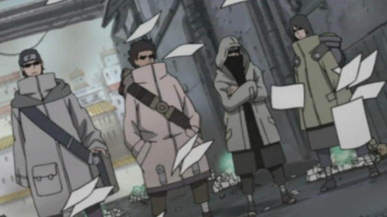 Aburame members ready for battle