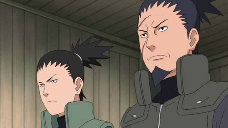 Shikaku and Shikamaru advise