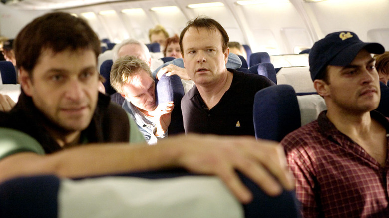 Passengers looking alarmed on United 93