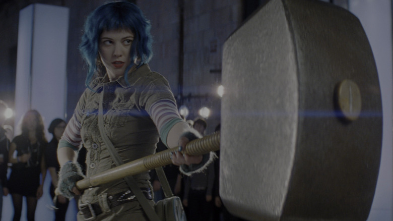 Ramona readies her massive hammer