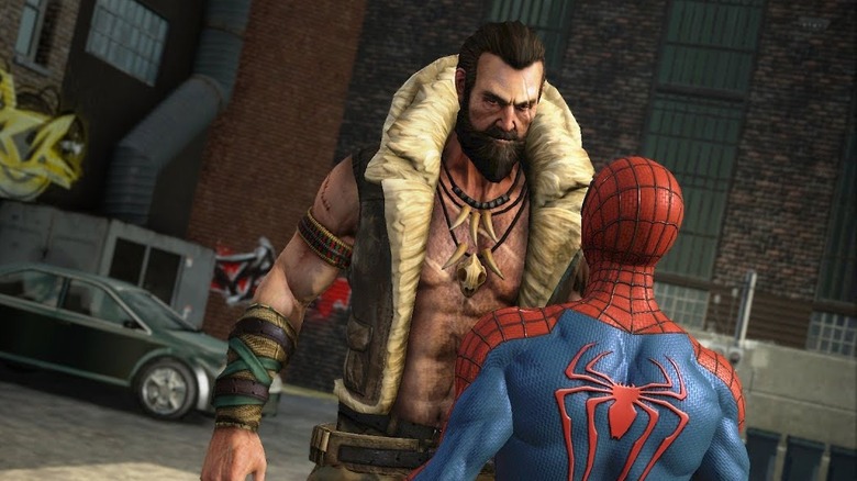 Kraven the Hunter confronts