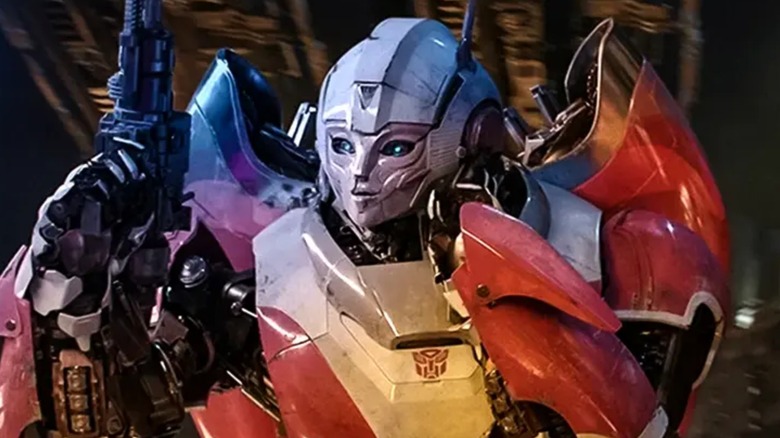 Arcee smiles