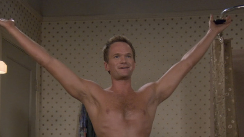 Barney does the naked man