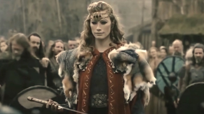 Aslaug looking smug