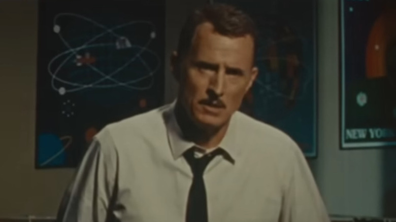 John Slattery as Howard Stark making presentation