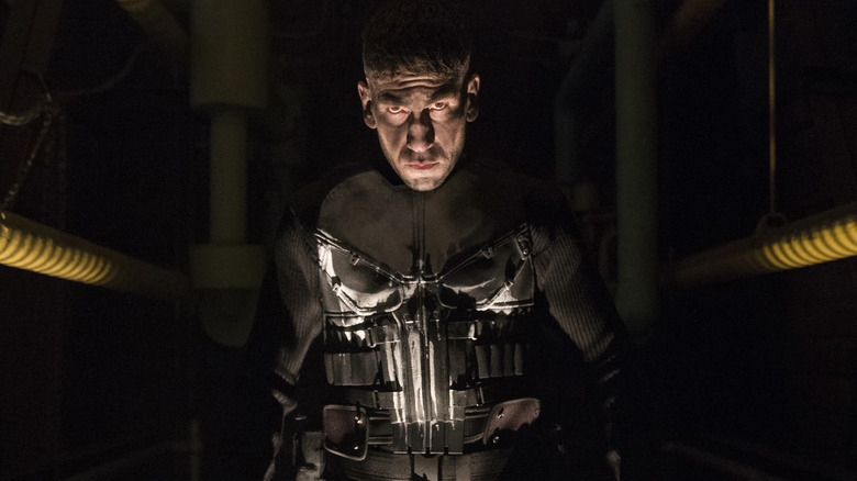 Jon Bernthal in The Punisher Season 1 looking intense shadowed