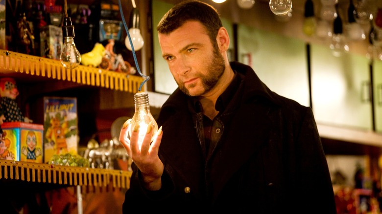 Liev Schreiber as Sabretooth looking at camera