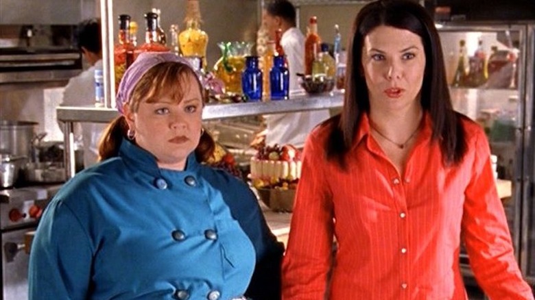 Lorelai and Sookie talk at inn 