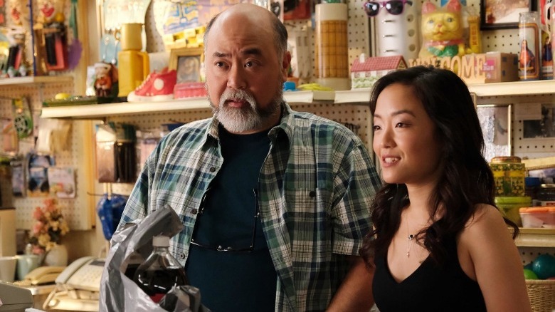 Andrea Bang and Paul Sun-Hyung Lee in Kim's Convenience