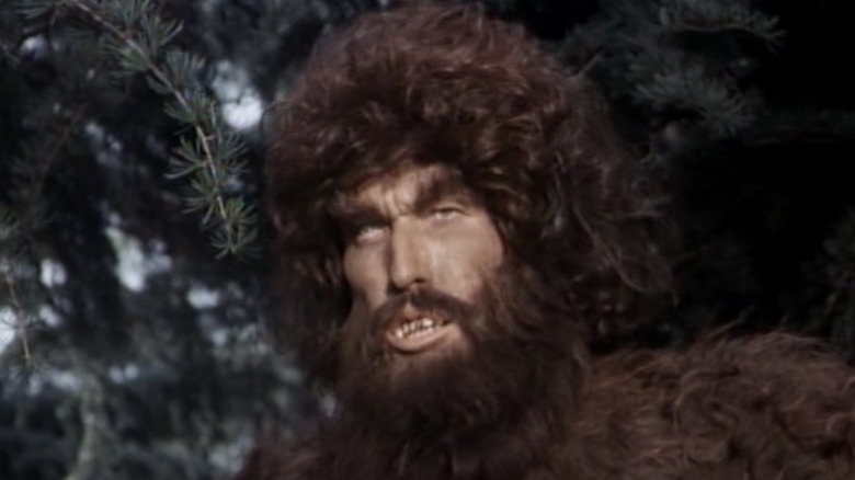 Ted Cassidy, as Bigfoot, glares balefully