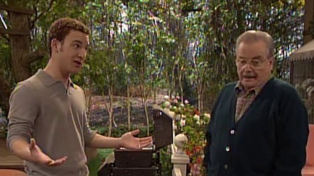 Ben Savage as Cory Matthews and William Daniels as Mr. Feeny on Boy Meets World