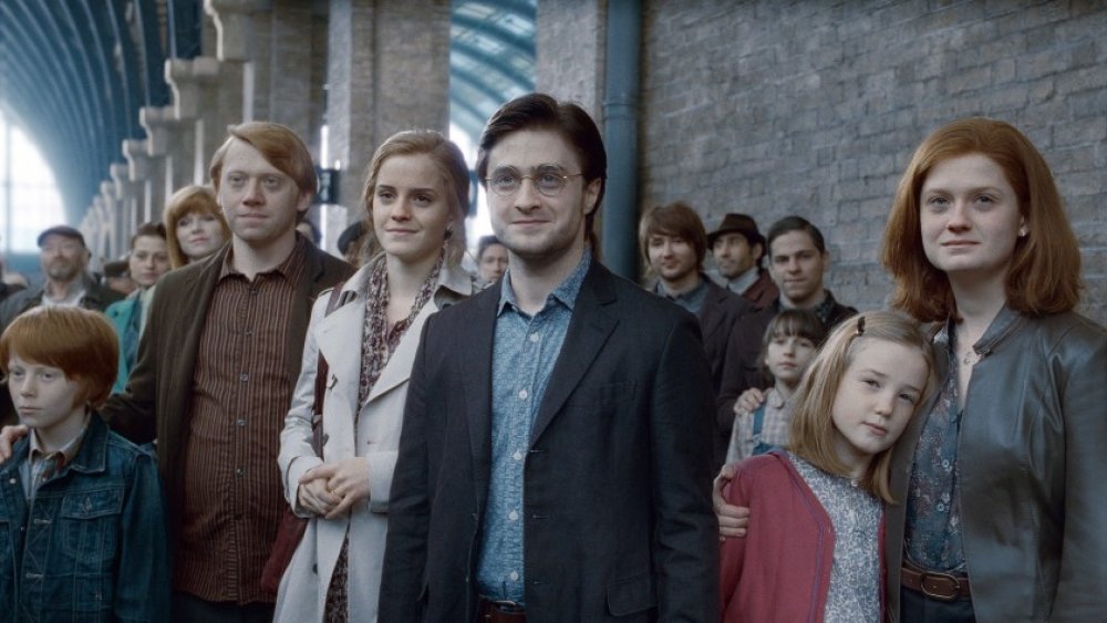 Daniel Radcliffe, Emma Watson, and Rupert Grint in Harry Potter and the Deathly Hallows - Part 2