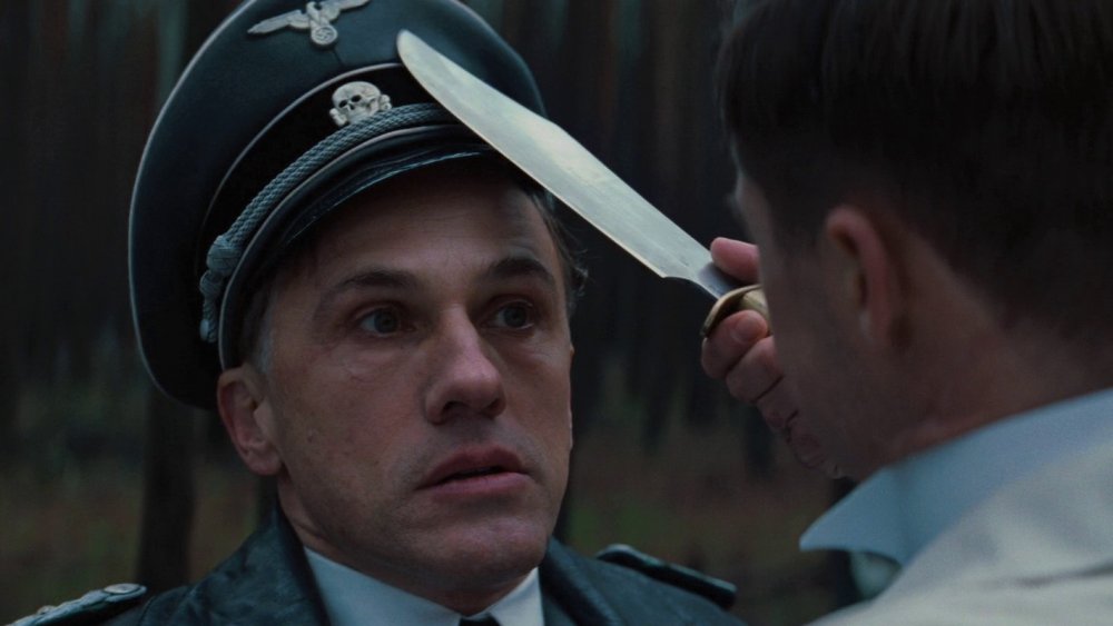 Brad Pitt and Christoph Waltz in Inglourious Basterds