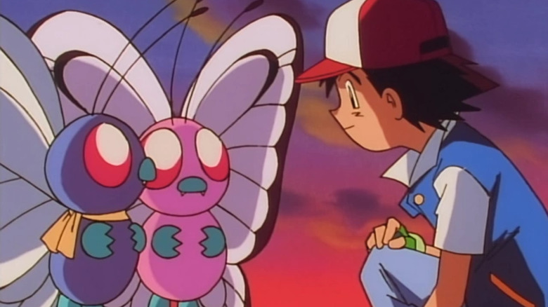 Ash says goodbye to Butterfree and its mate